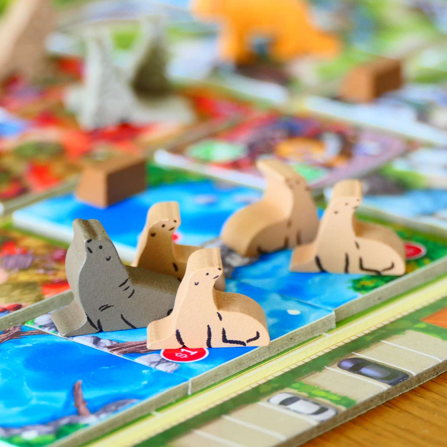 Zoo Tycoon: The Board Game - New Shores - Deluxe Animal Meeple set
